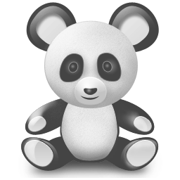 Disabled Toy Boy Panda Icon 256x256 png